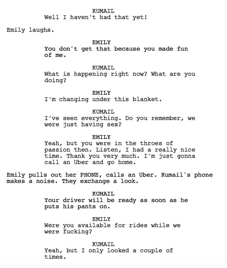 Dialogue Week 2 of 4 (Scene from The Big Sick!)