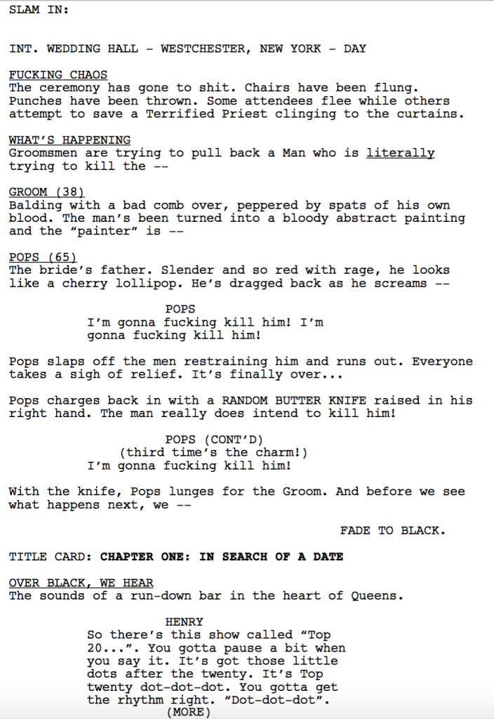 The Room Script by Tommy Wiseau over 112 pages & 1 TW BRIEF