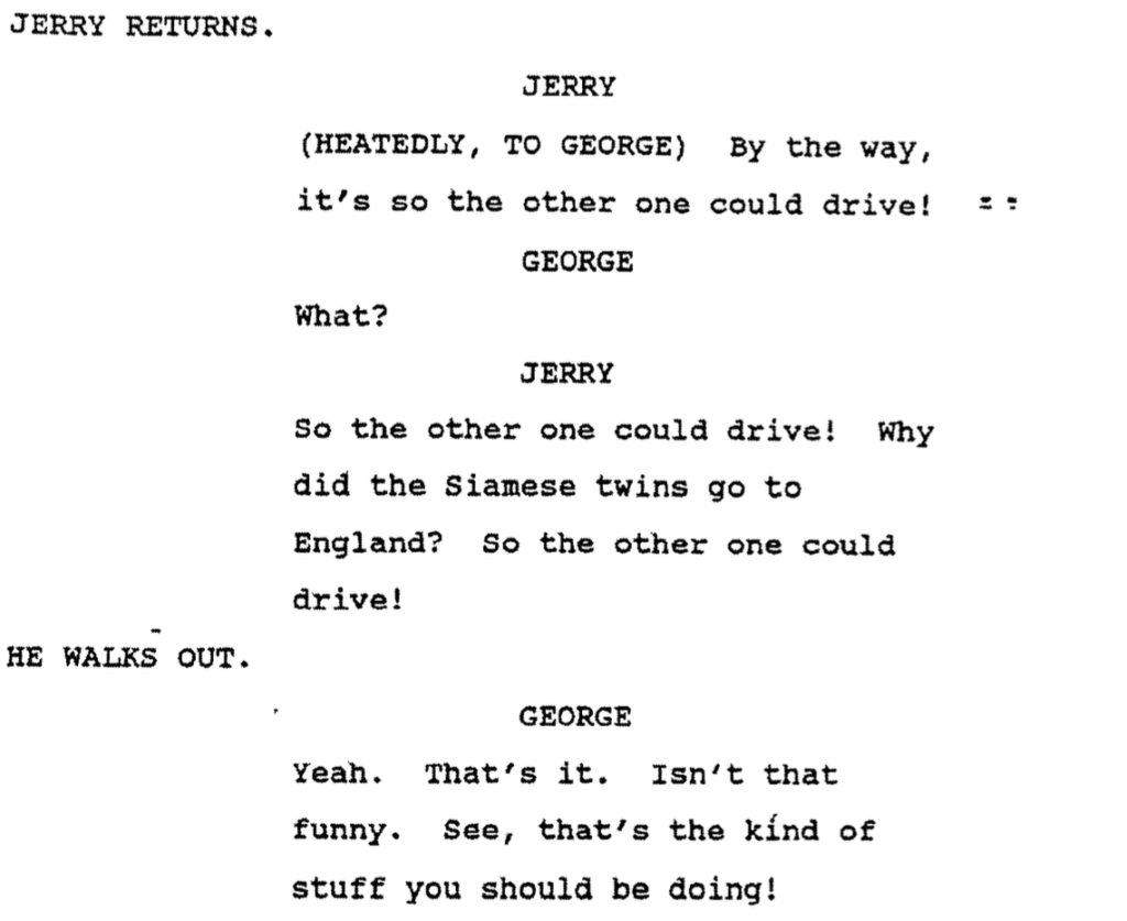 TV Episode Script Review – The Bet (Unmade Seinfeld Episode)