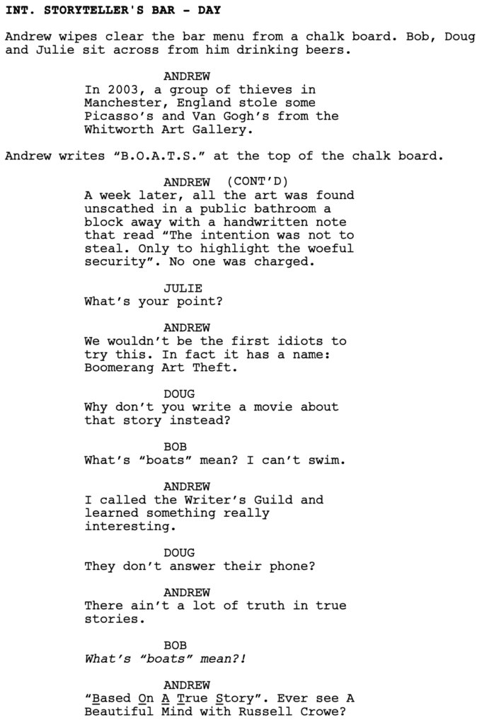 THE WINNER OF SCENE SHOWDOWN – “BASED ON A TRUE STORY”