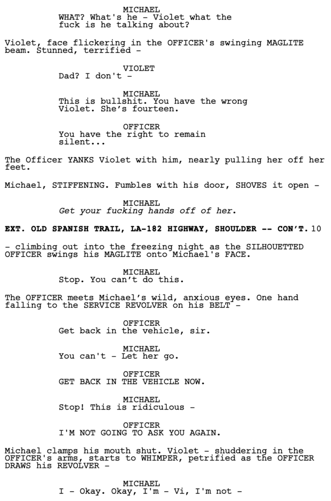 Screenplay Review – Vanished