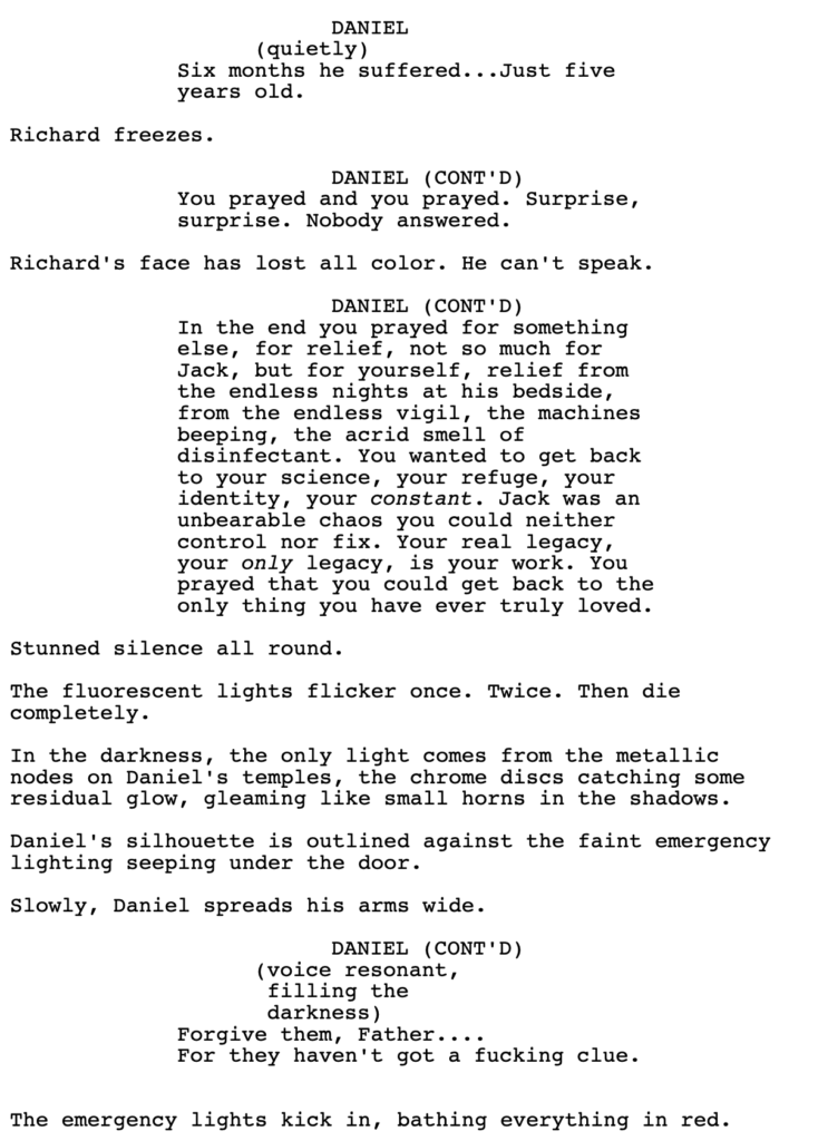 Cheating Death Script Blood & Ink “Best Scene” Winner – Transcranial!